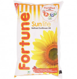 Fortune Sun Lite Refined Sunflower Oil  Pack  1 litre